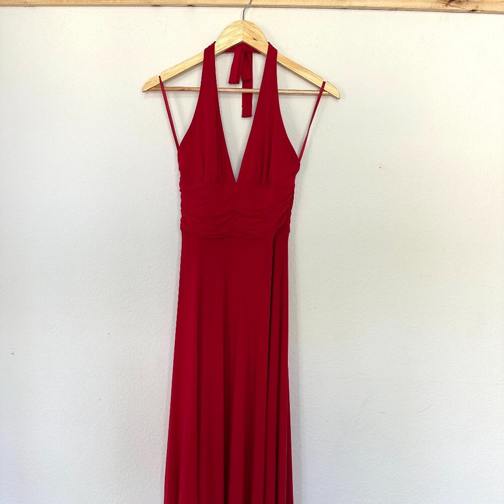 Vintage Y2K Red BCBGMaxAzria Jersey Dress